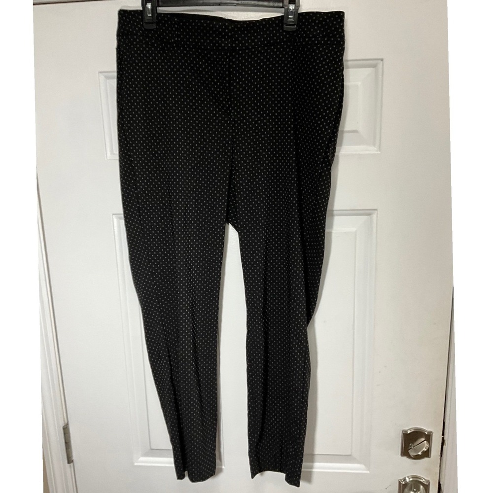 Lane Bryant The Allie Black White Geometric Print Straight Leg Pants 16R